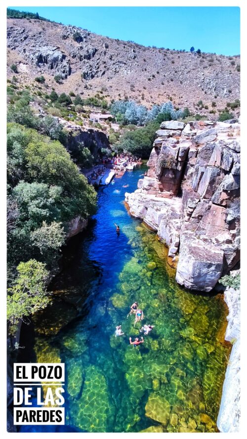 Vista desde lo alto del puente del Pozo de las Paredes