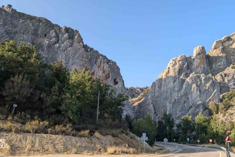 Panorámica desde la carretera del desfiladero de la Yecla