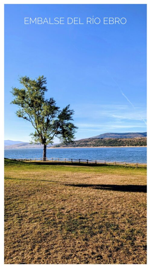 Embalse del Ebro, panorámica desde la orilla