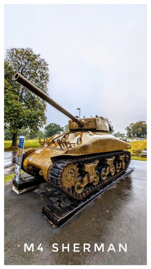Tanque M4 Sherman en el museo militar, Normandía